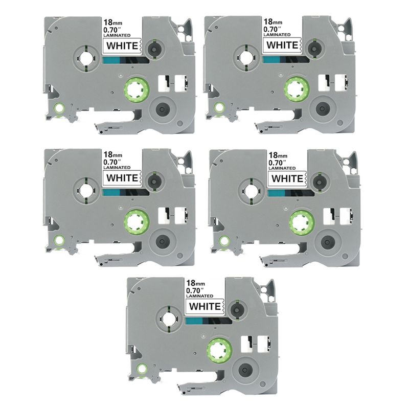Label Printer Tape - 18 มม. TZC ริบบิ้นฉลากกระดาษพิมพ์ฉลากสำหรับเครื่องพิมพ์ฉลากบราเดอร์เครื่องพิมพ์ฉลากสติกเกอร์เทปฉลาก