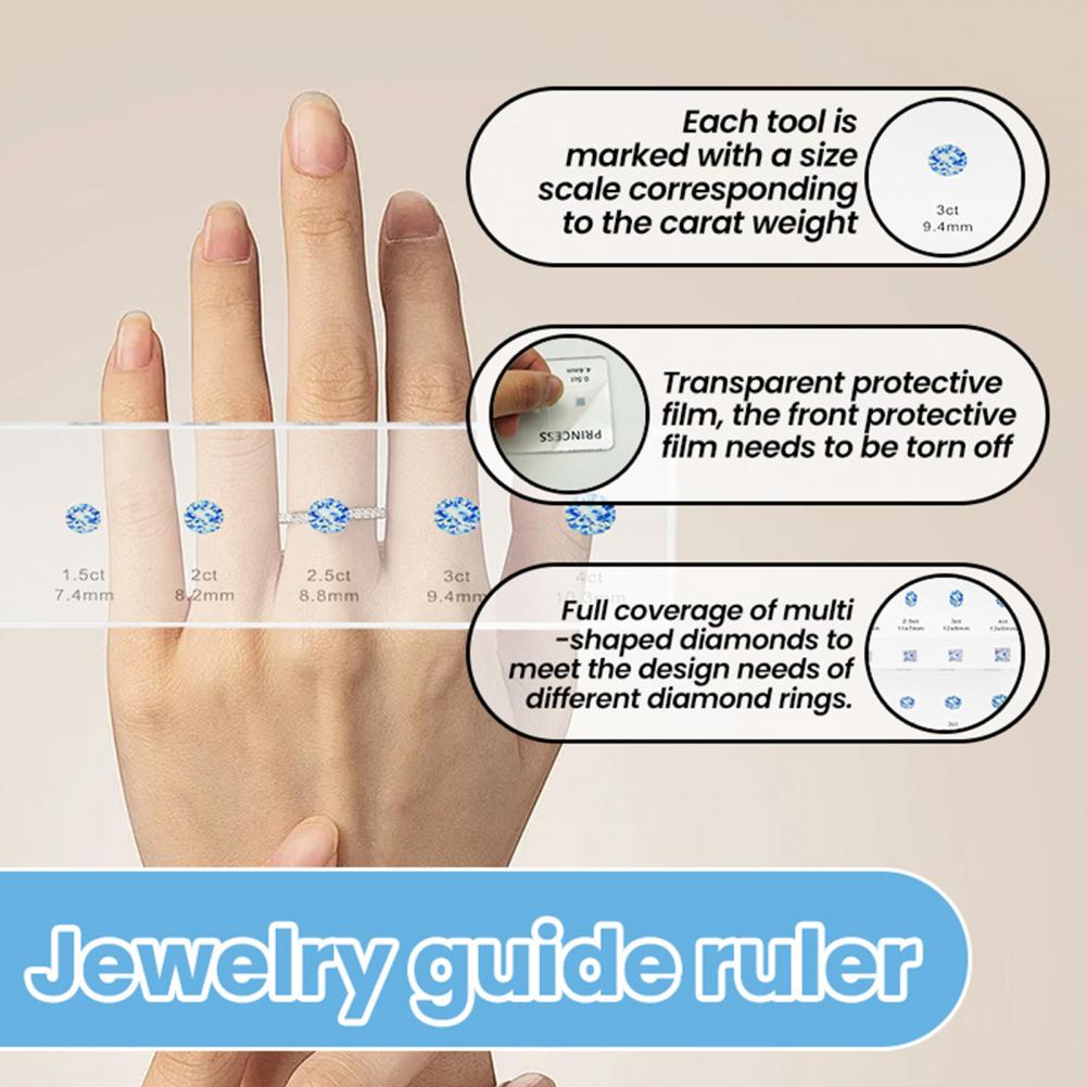 Ruler Set Transparent - ทนทานไม้บรรทัดอะคริลิคใสวัดไม้บรรทัดชุดรอบรูปไข่สแควร์รูปร่างเครื่องประดับขนาดแม่แบบการวัดสําหรับ Crafters