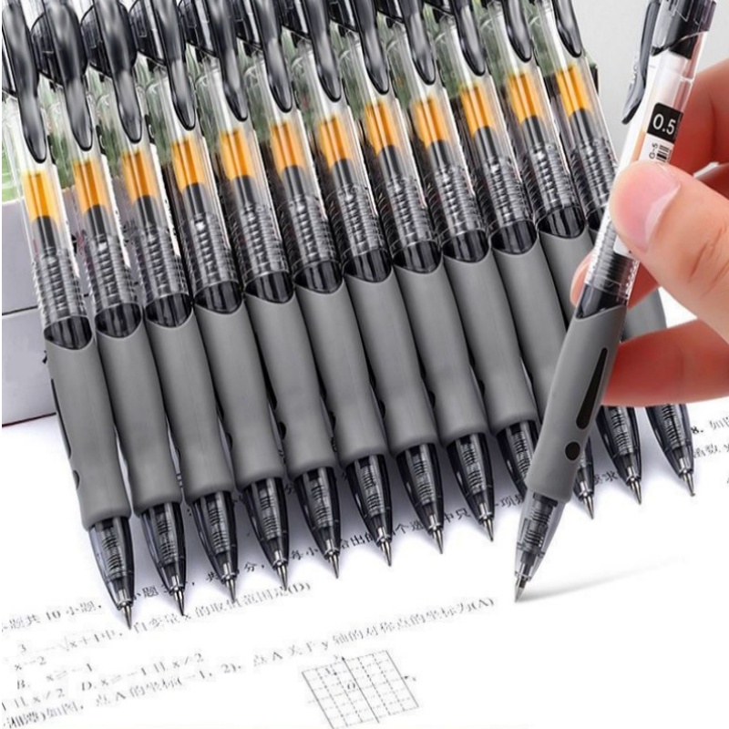 Stationery Office - ชุดปากกาเจลแบบยืดหดได้ 13/30 ชิ้น หมึกสีดำ/แดง/น้ำเงิน สำหรับเขียน เติมหมึกได้