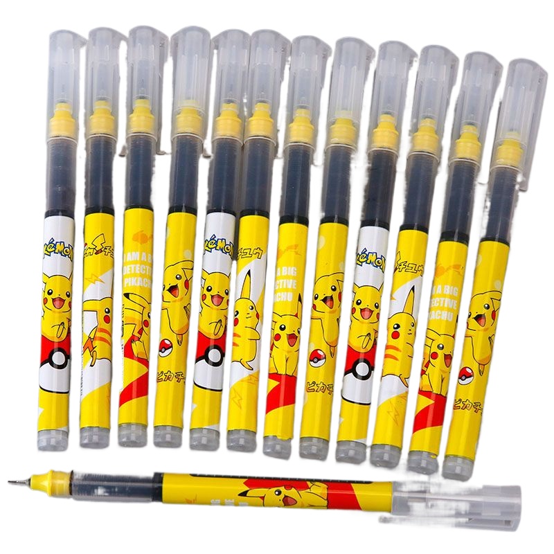 Stationery Office - ปากกาโรลออนแห้งเร็วโปเกมอน รุ่นลิมิเต็ดอิดิชั่นสำหรับนักเรียน หมึกสีดำ ขนาด 0.5 มม.