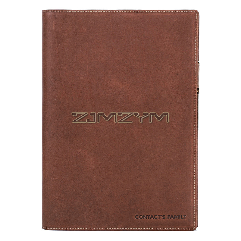 Journal Leather Hardcover - ซองหนังสําหรับโน๊ตบุ๊คปกแข็ง B5 (25x17.5 ซม.) ปกป้องกันสําหรับวารสาร นักวางแผนส่วนตัว