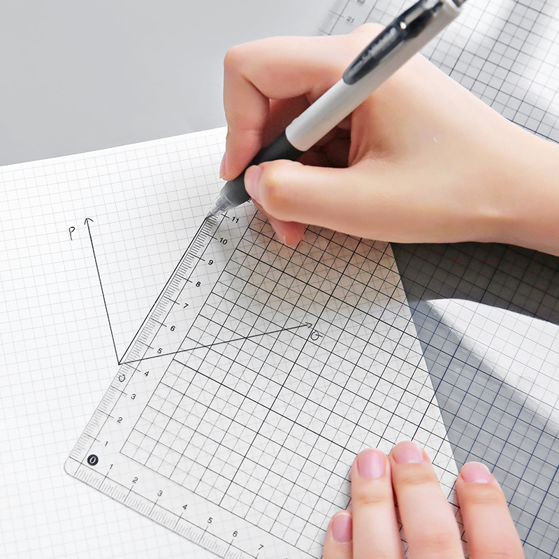 ไม้บรรทัดโปร่งใสBoard A4 B5นัก - Ruler Set Transparent บทวิจารณ์และราคา
