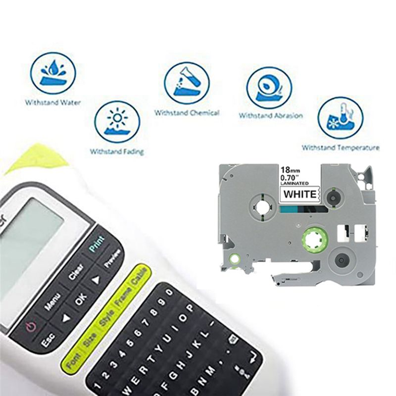 18 มม. TZC ริบบิ้นฉลากกระดาษพิ - Label Printer Tape บทวิจารณ์และราคา