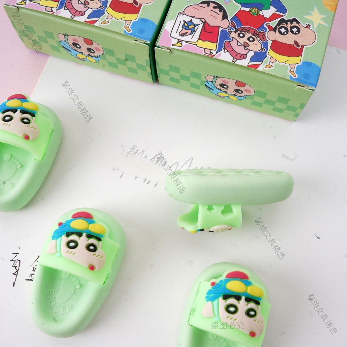ยางลบรูปทรงรองเท้าแตะลายการ์ตู - Stationery Office บทวิจารณ์และราคา