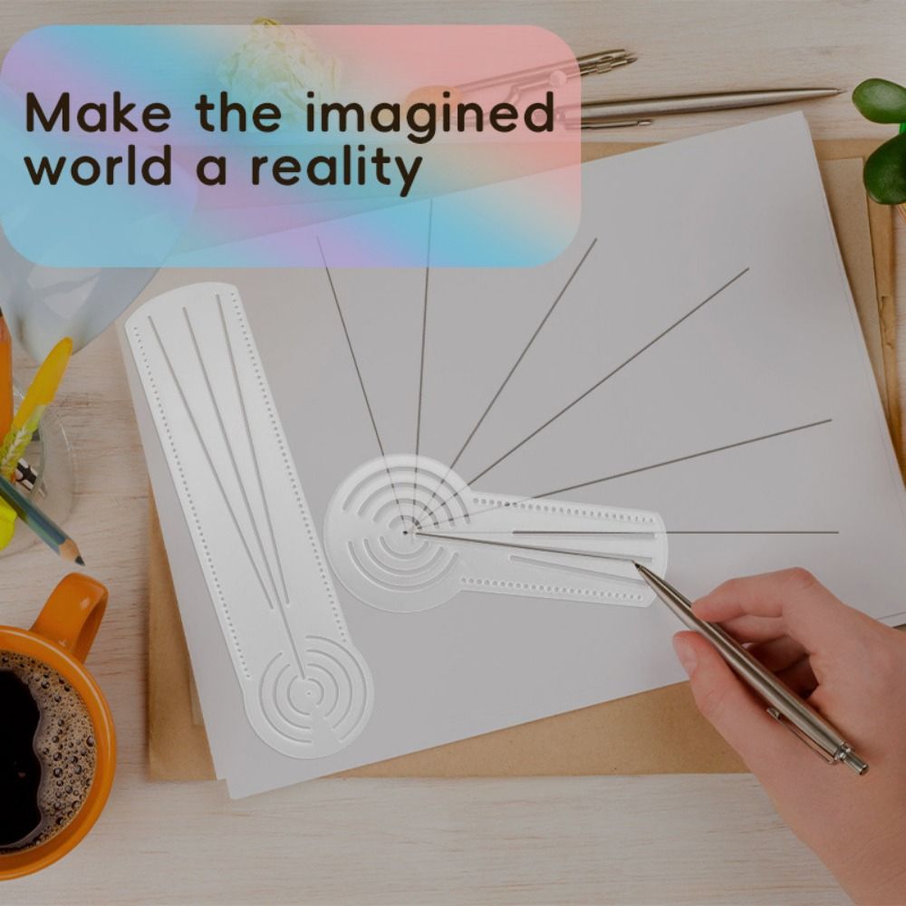 แม่แบบวาดลายมันดาลาคุณภาพสูงอเ - Ruler Set Transparent บทวิจารณ์และราคา