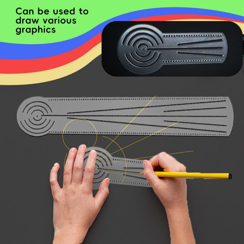 แม่แบบวาดลายมันดาลาคุณภาพสูงอเ - Ruler Set Transparent บทวิจารณ์และราคา