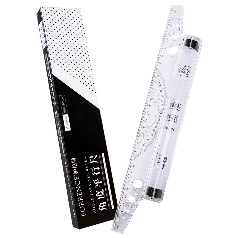 30 ซม.โปร่งใส Parallel Roller  - Ruler Set Transparent บทวิจารณ์และราคา