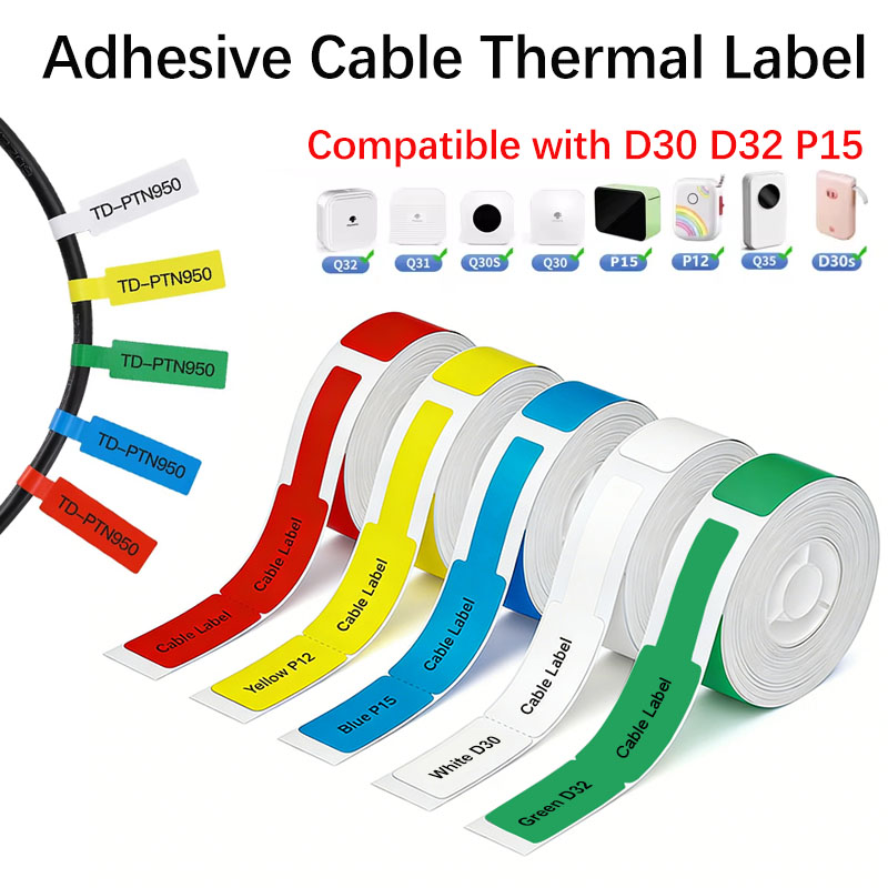 12*109 มม. สายเคเบิลฉลากความร้ - Label Printer Tape บทวิจารณ์และราคา