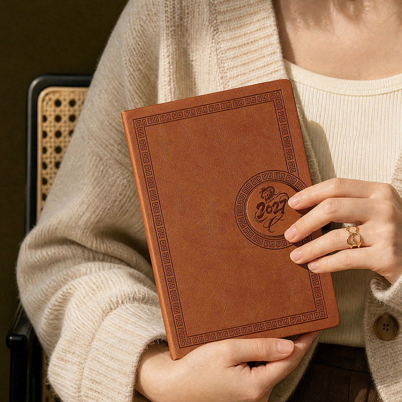 สมุดแพลนเนอร์รายวันหนังพรีเมีย - Journal Leather Hardcover บทวิจารณ์และราคา