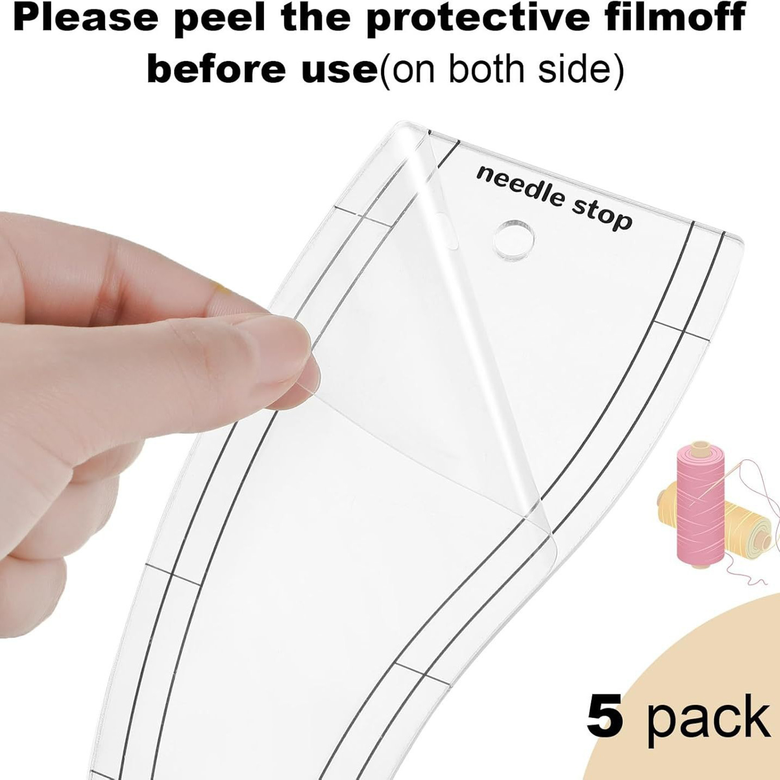 ไม้บรรทัดควิลท์แบบโปร่งใสสำหรั - Ruler Set Transparent บทวิจารณ์และราคา
