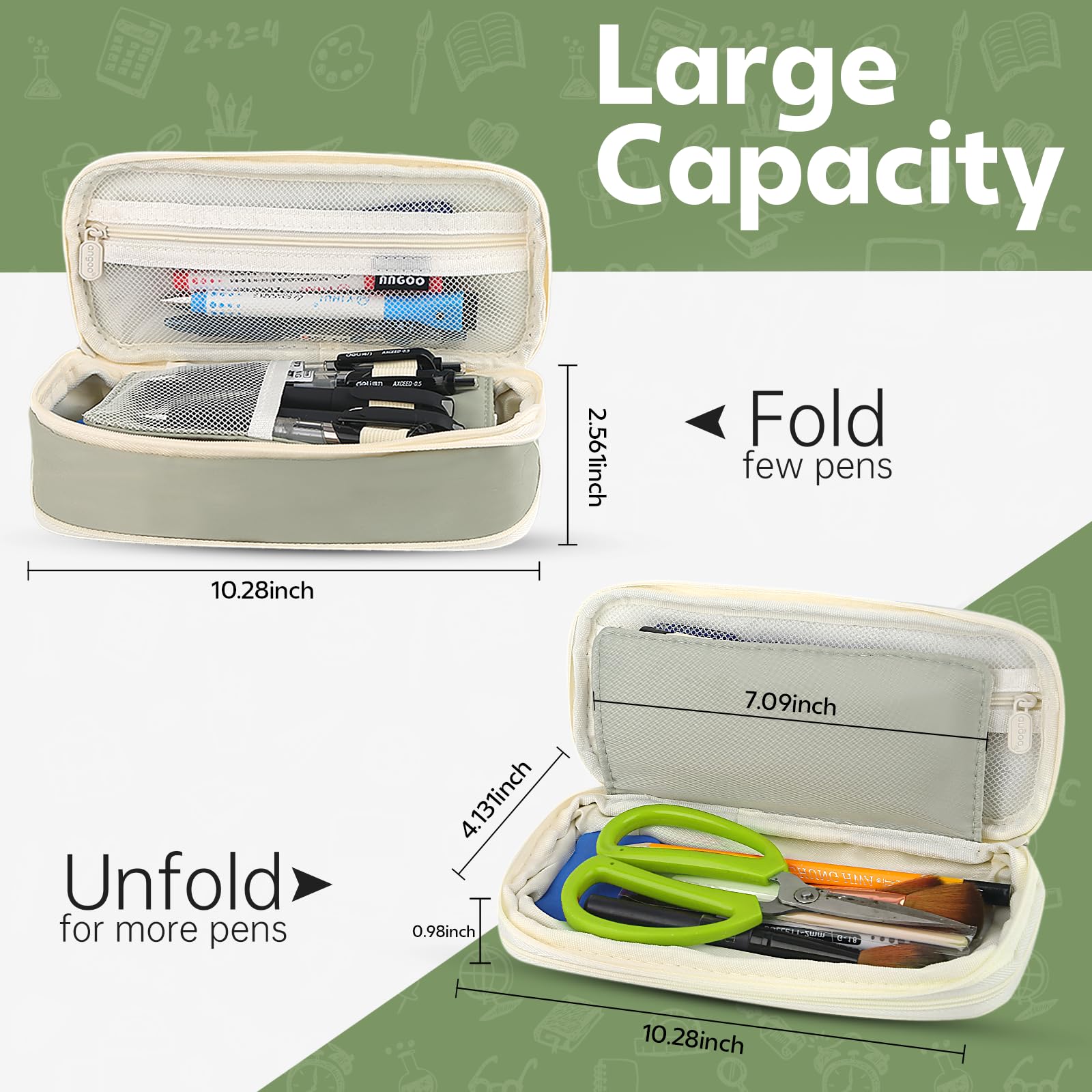 กล่องดินสอสีเขียวขนาดใหญ่ จุขอ - Ideal Stationery & Office Supply บทวิจารณ์และราคา